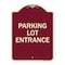 Signmission Parking Entrance Parking Lot Entrance Heavy-Gauge Aluminum Sign, 24" x 18", BU-1824-23450 A-DES-BU-1824-23450 - alternate 1